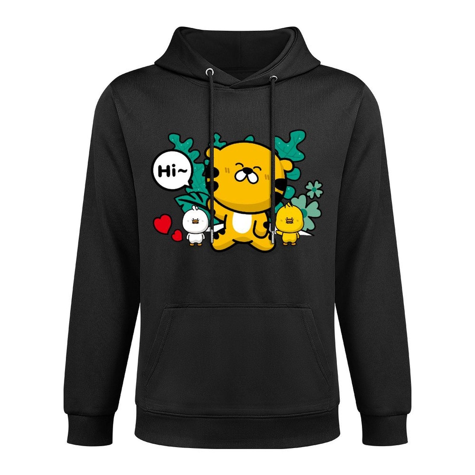 Smooth Feel Tear-Resistant Front Graphic Hoodies